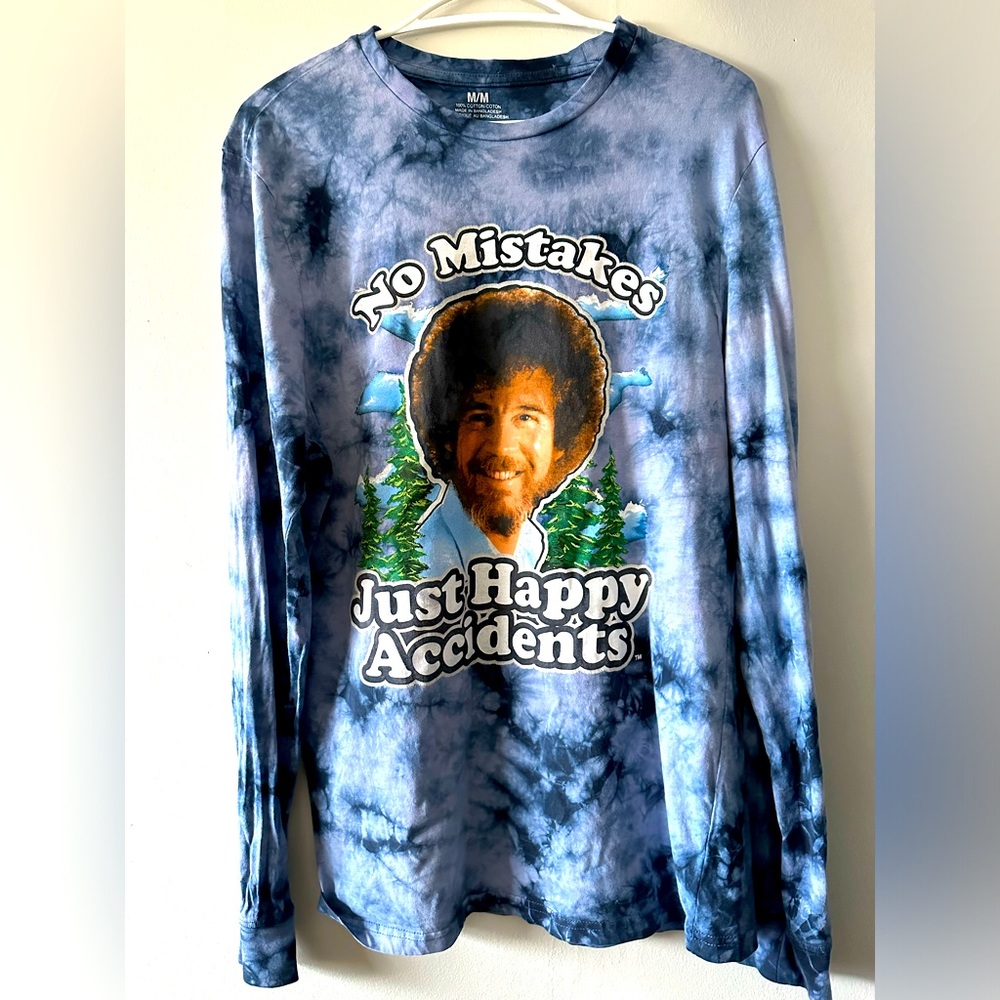 Bob Ross Tie Dye Long Sleeve Shirt